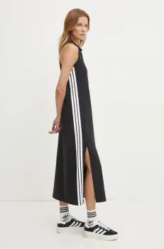 adidas rochie Essentials culoarea negru, maxi, mulata, JE1208 imagine