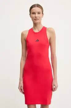 adidas rochie Future Icons culoarea rosu, mini, mulata, JE0200 imagine