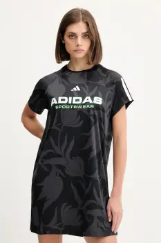 adidas rochie Tiro culoarea negru, mini, drept, JL7638 imagine