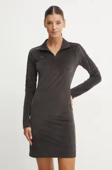 adidas rochie Tiro culoarea negru, mini, mulata, IX3712 imagine