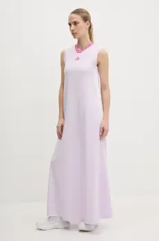 adidas rochie Tiro culoarea violet, maxi, drept, JP3067 imagine