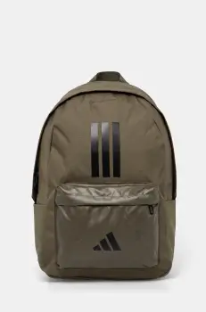 adidas rucsac CLSC BARS 3S culoarea verde, mare, cu imprimeu, IS7042 imagine