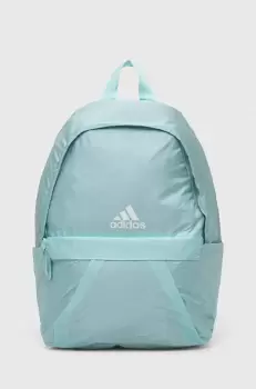 adidas rucsac femei, culoarea turcoaz, mare, neted imagine