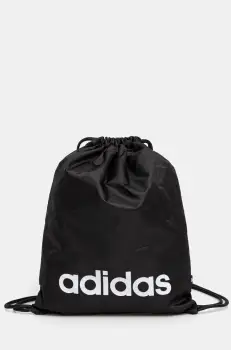 adidas rucsac LINEAR GYMSACK culoarea negru, cu imprimeu, JE8342 imagine