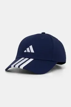 adidas sapca de baseball din bumbac BBALL 3S CAP NL culoarea albastru marin, cu imprimeu, JP0384 imagine