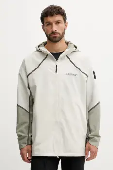 adidas TERREX geaca culoarea bej, KC2342 imagine