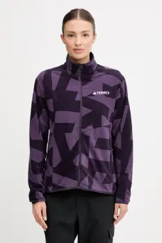 adidas TERREX hanorac in aer liber Multi culoarea violet, cu imprimeu, JN0996 imagine