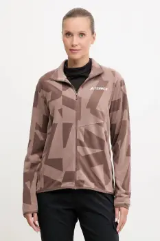 adidas TERREX hanorac Multi culoarea maro, cu imprimeu, JN0997 imagine