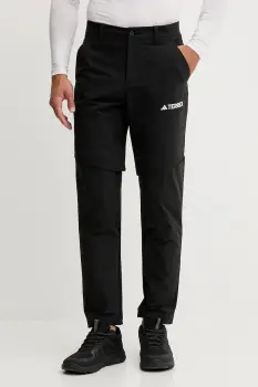 adidas TERREX pantaloni de exterior Multi culoarea negru, drept, IZ3320 imagine