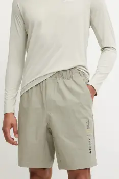 adidas TERREX pantaloni scurti sport x National Geographic culoarea verde, JD5844 imagine