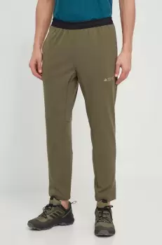 adidas TERREX pantaloni sport Multi barbati, culoarea verde imagine