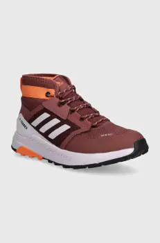 adidas TERREX pantofi copii TERREX TRAILMAKER MID R.RDY culoarea bordo, ID0925 imagine