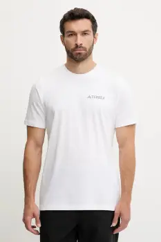 adidas TERREX tricou sport culoarea alb, cu imprimeu, JW3559 imagine