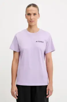 adidas TERREX tricou sport culoarea violet, JX3852 imagine