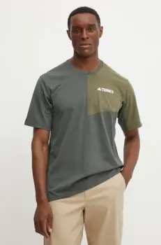 adidas TERREX tricou sport Multi culoarea verde, modelator, JE0395 imagine