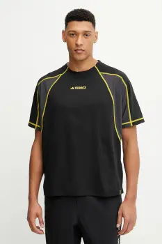 adidas TERREX tricou sport x National Geographic culoarea negru, uni, JP1299 imagine