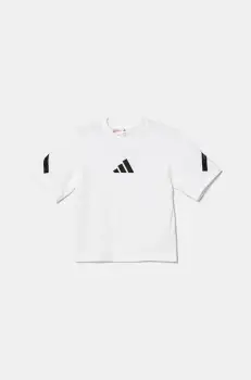adidas tricou copii culoarea alb, cu imprimeu, JJ4144 imagine