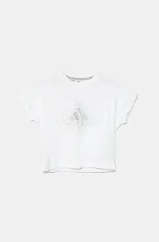 adidas tricou copii culoarea alb, JC7448 imagine