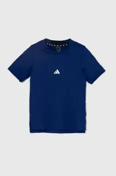 adidas tricou copii culoarea albastru marin, cu imprimeu imagine