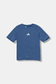 adidas tricou copii culoarea bleumarin, cu imprimeu, JM4322 imagine