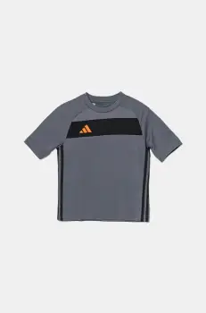 adidas tricou copii culoarea gri, modelator, JD0587 imagine