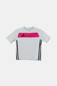 adidas tricou copii culoarea gri, modelator, JD0588 imagine