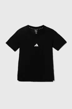adidas tricou copii culoarea negru, cu imprimeu imagine