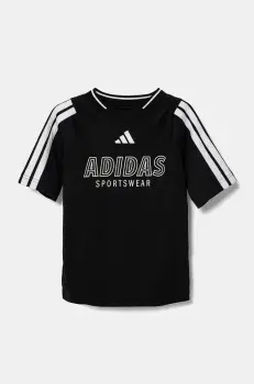 adidas tricou copii culoarea negru, cu imprimeu, JI6178 imagine