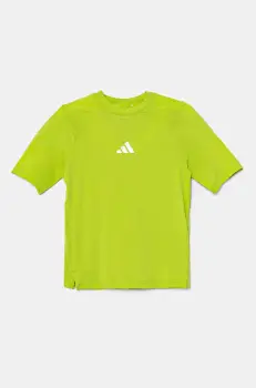 adidas tricou copii culoarea verde, cu imprimeu, JD0130 imagine