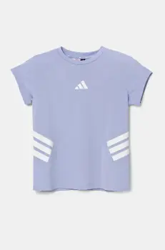 adidas tricou copii culoarea violet, JJ0993 imagine