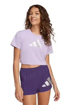 adidas tricou copii culoarea violet, KB7296 imagine