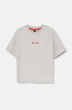 adidas tricou copii J SW ZNE T culoarea gri, modelator, IW0647 imagine