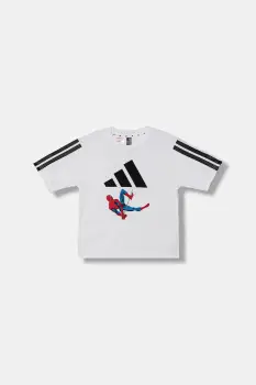 adidas tricou copii Marvel culoarea alb, cu imprimeu, JM0806 imagine