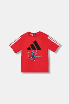 adidas tricou copii Marvel culoarea rosu, cu imprimeu, JM0832 imagine