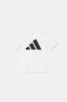 adidas tricou de bumbac pentru copii culoarea alb, cu imprimeu, JC9659 imagine