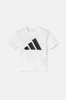 adidas tricou de bumbac pentru copii culoarea alb, cu imprimeu, JC9720 imagine