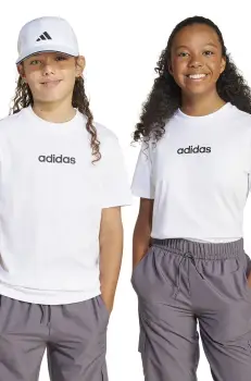 adidas tricou de bumbac pentru copii culoarea alb, cu imprimeu, JC9747 imagine