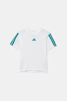 adidas tricou de bumbac pentru copii culoarea alb, cu imprimeu, JY4970 imagine