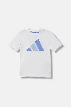 adidas tricou de bumbac pentru copii culoarea alb, cu imprimeu, KB7310 imagine