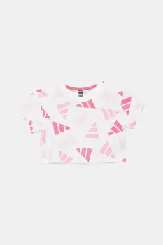 adidas tricou de bumbac pentru copii culoarea alb, JC7710 imagine