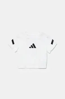 adidas tricou de bumbac pentru copii culoarea alb, JD1317 imagine