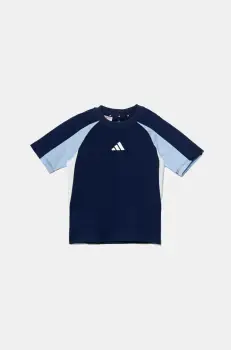 adidas tricou de bumbac pentru copii culoarea albastru marin, modelator, JD0060 imagine