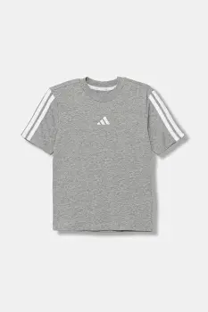 adidas tricou de bumbac pentru copii culoarea gri, cu imprimeu, JY4968 imagine
