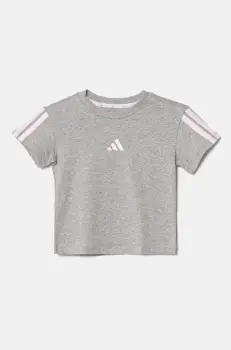 adidas tricou de bumbac pentru copii culoarea gri, JJ0944 imagine