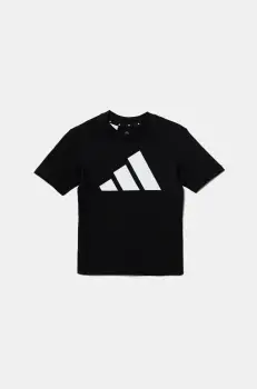 adidas tricou de bumbac pentru copii culoarea negru, cu imprimeu, JC9660 imagine