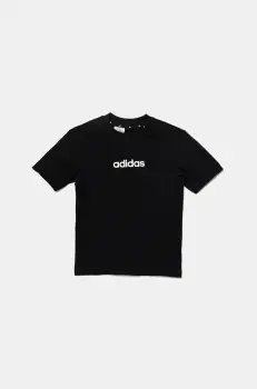 adidas tricou de bumbac pentru copii culoarea negru, cu imprimeu, JC9748 imagine