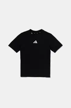 adidas tricou de bumbac pentru copii culoarea negru, cu imprimeu, JC9776 imagine