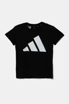 adidas tricou de bumbac pentru copii culoarea negru, JC9624 imagine