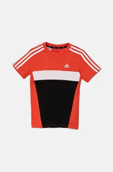 adidas tricou de bumbac pentru copii culoarea portocaliu, modelator imagine