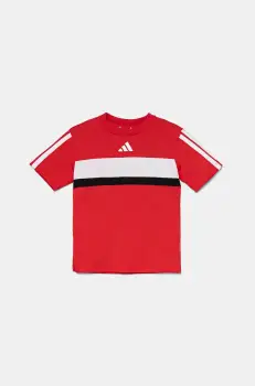 adidas tricou de bumbac pentru copii culoarea rosu, JI6213 imagine